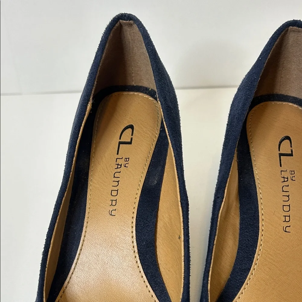 CL by Laundry Dark Blue Wedges 5.5 - Picture 10 of 11